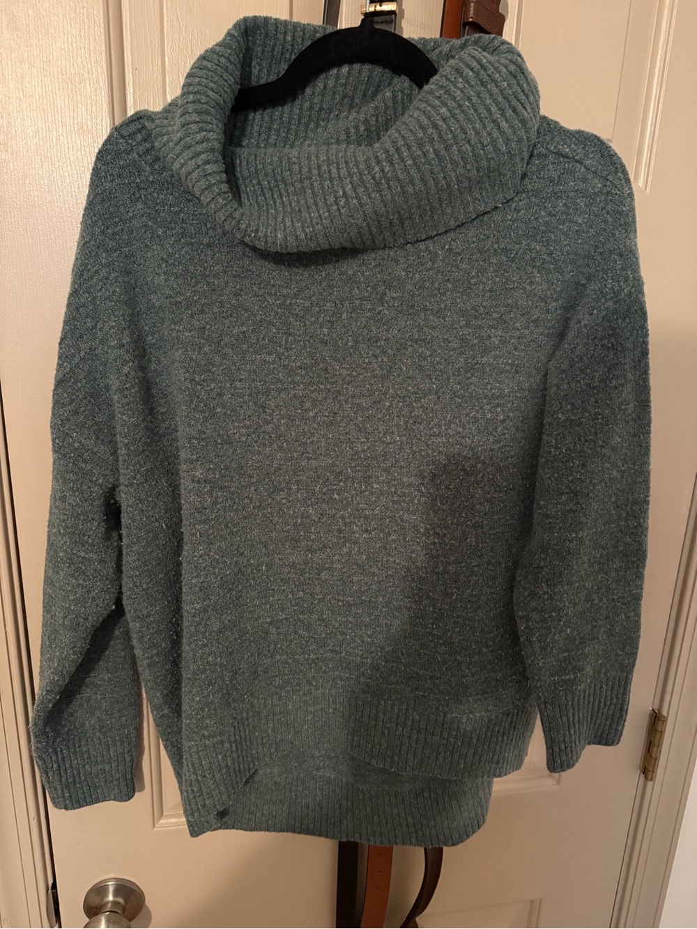 Old Navy Teal Cowl Neck Sweater